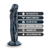 Jet Ebony Carbon Metallic Black Dildo 6 Inch