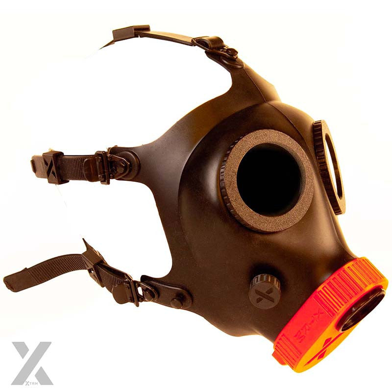 XTRM Kinky Rubber Mask Black Red