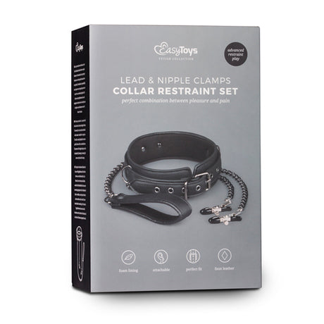 EasyToys Collar with Nipple Chains