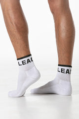 Leader Ankle Socks White