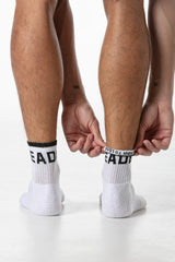 Leader Ankle Socks White