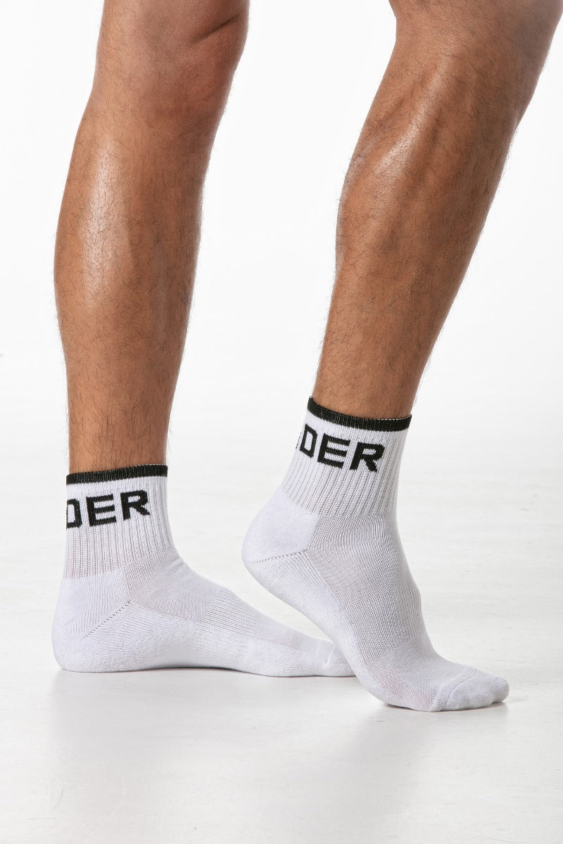 Leader Ankle Socks White