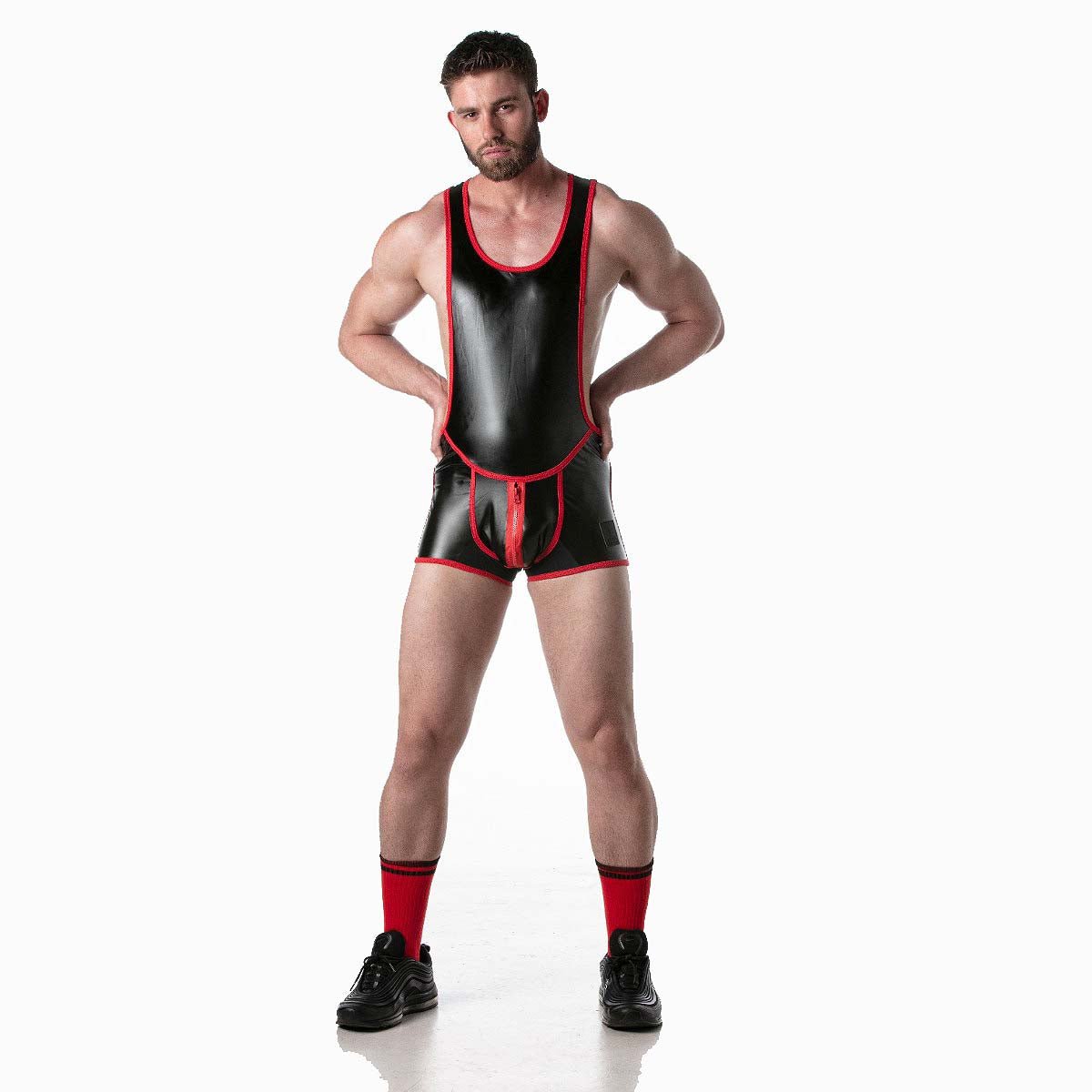 Leader Brut Singlet Red