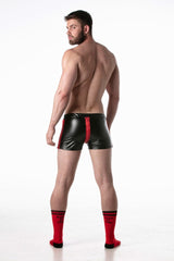 Leader Brut Zipper Shorts Red