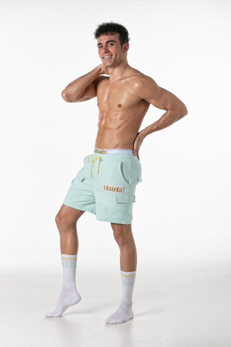 Leader Candy Cargo Shorts Mint