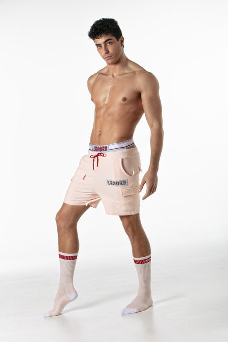 Leader Candy Cargo Shorts Pink