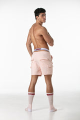 Leader Candy Cargo Shorts Pink