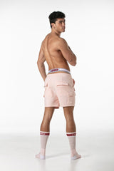 Leader Candy Cargo Shorts Pink