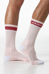 Leader Candy Crew Socks Pink