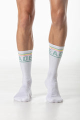 Leader Candy Crew Socks White