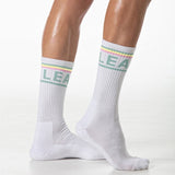 Leader Candy Crew Socks White