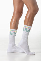 Leader Candy Crew Socks White