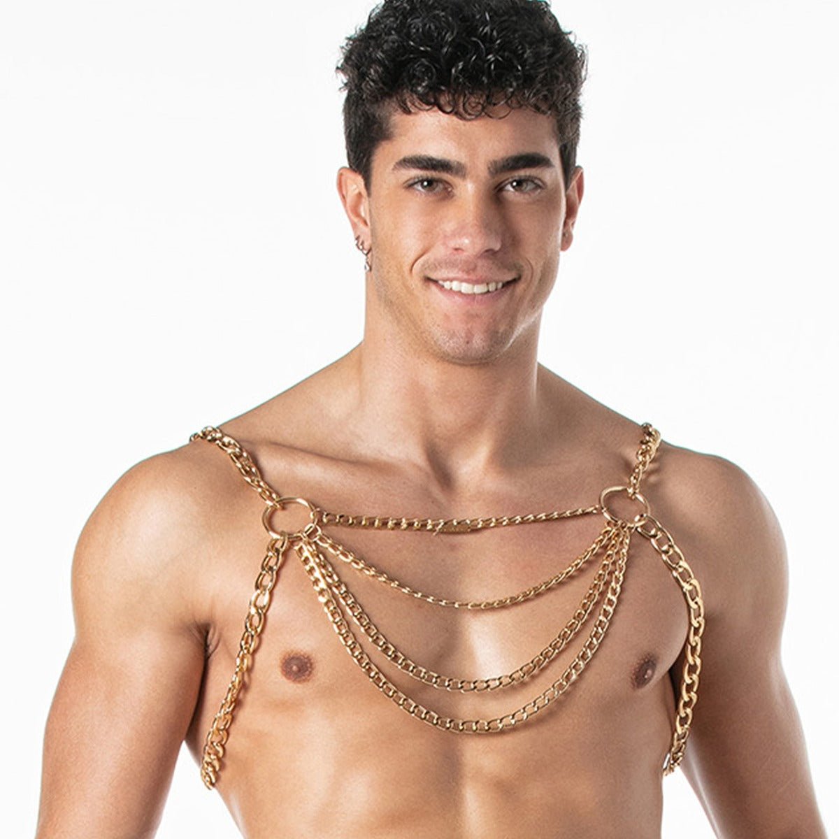 Leader Chain Party Harness Gold