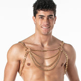 Leader Chain Party Harness Gold