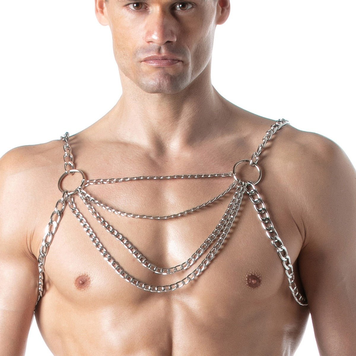 Leader Chain Party Harness Silver