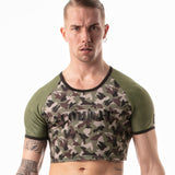 Leader Combat Crop Top Camo