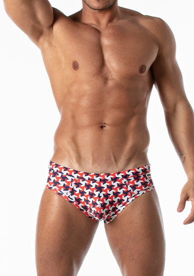 Leader Hamptons Swim Brief Red