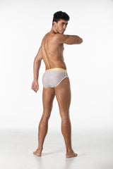 Leader Invictus Mesh Brief White Gold