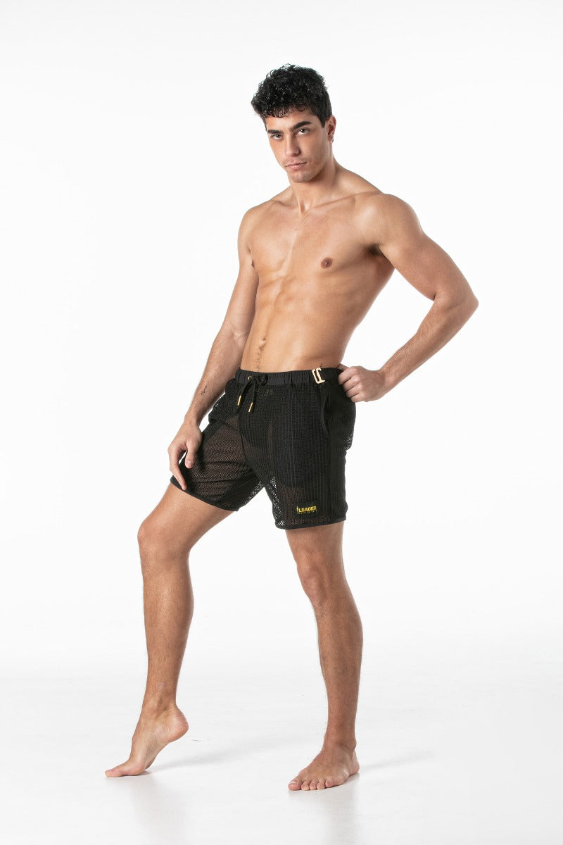 Leader Invictus Mesh Shorts Black