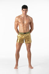 Leader Invictus Party Shorts Black Gold