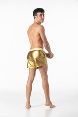 Leader Invictus Party Shorts White Gold