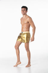 Leader Invictus Party Shorts White Gold