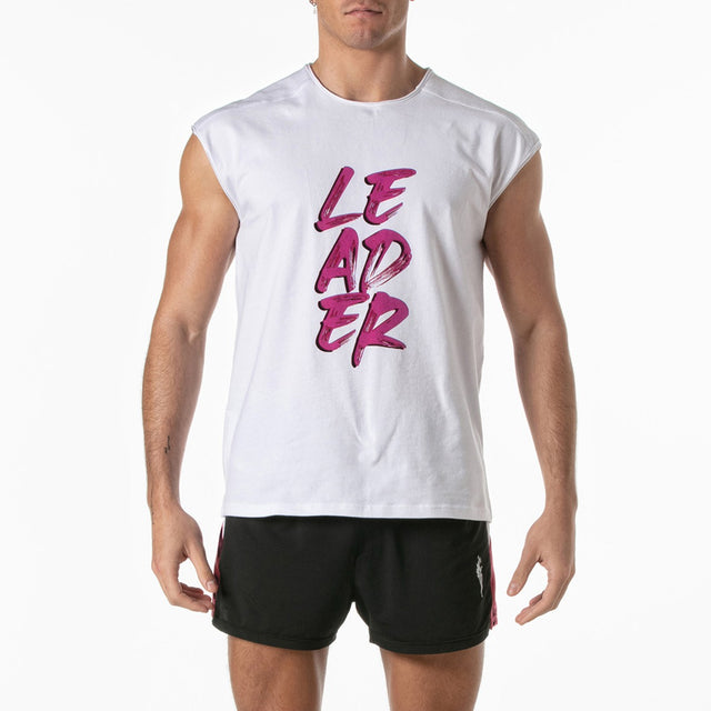 Leader Hero LDR T Shirt White Pink