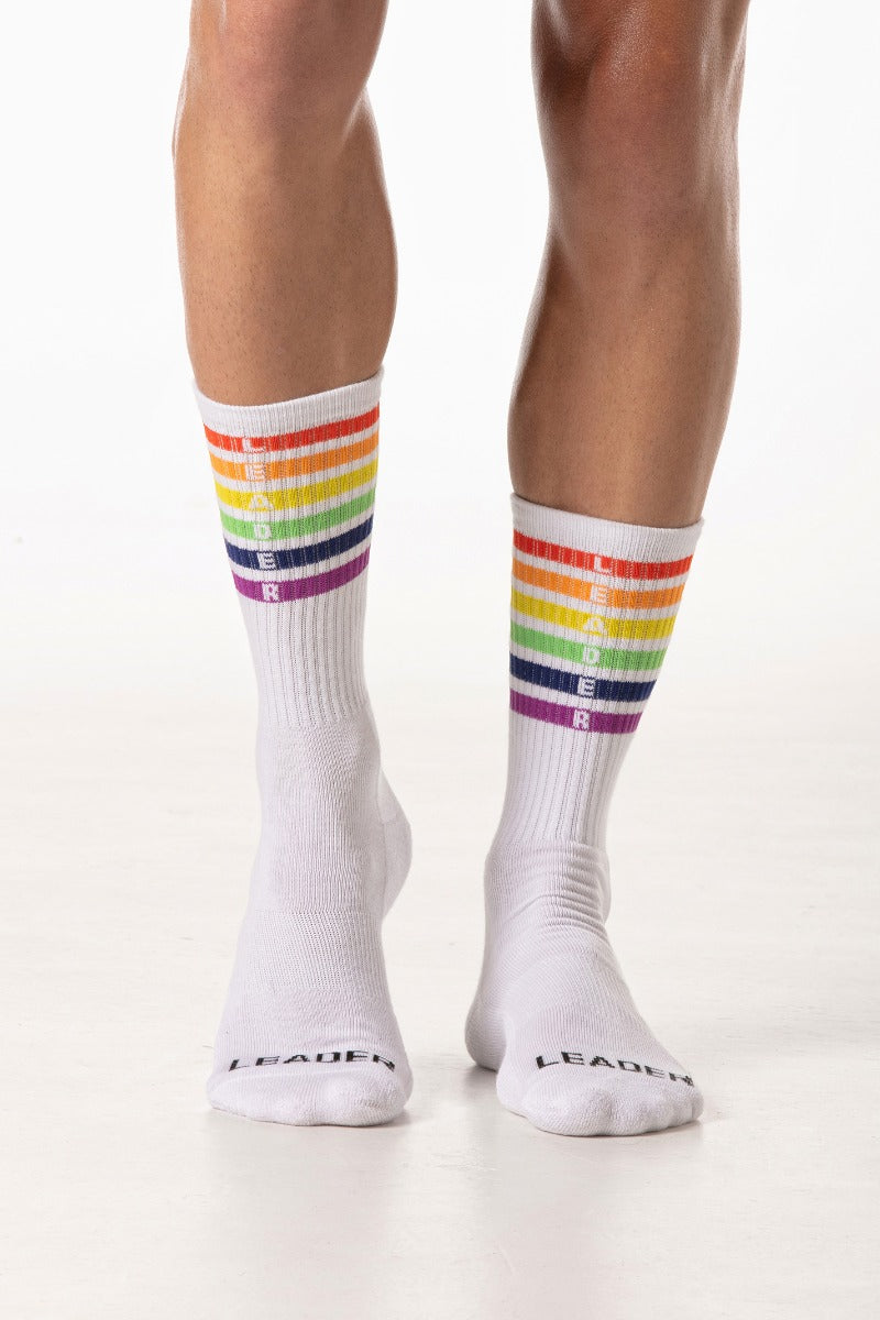 Leader Pride Stripes Crew Socks