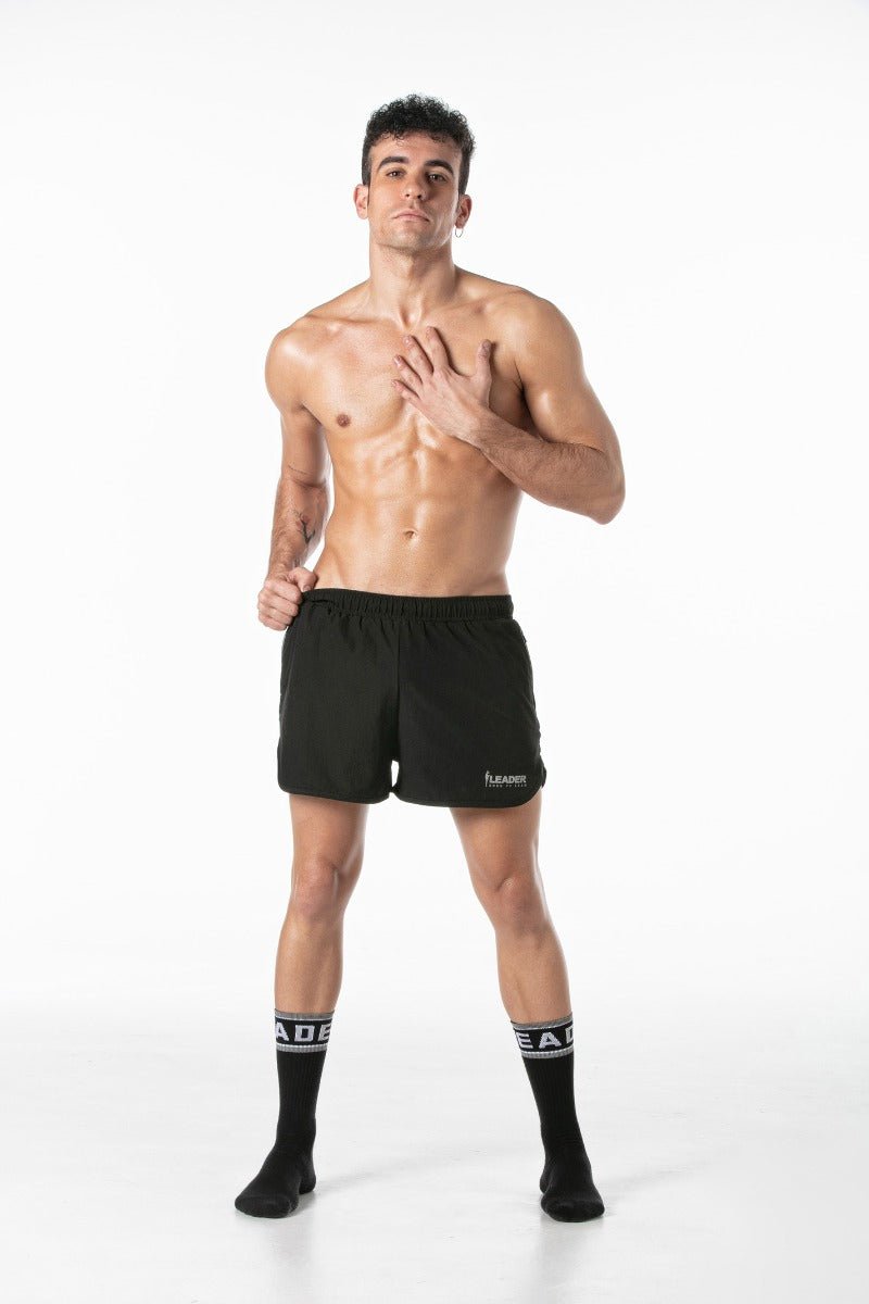 Leader Sports Gym Shorts Black