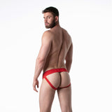 Leader Sports Mesh Jockstrap Red