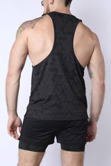 Timoteo Letterman Tank Top Black