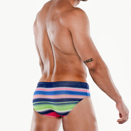 Code 22 Sunset Swim Brief Lime