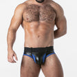 Locker Gear Punch Hole Jock Brief Blue