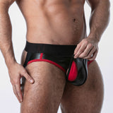 Locker Gear Punch Hole Jock Brief Red