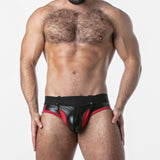 Locker Gear Punch Hole Jock Brief Red