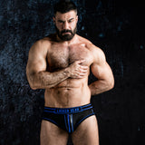 Locker Gear Josh Bottomless Brief with Zipper Blue