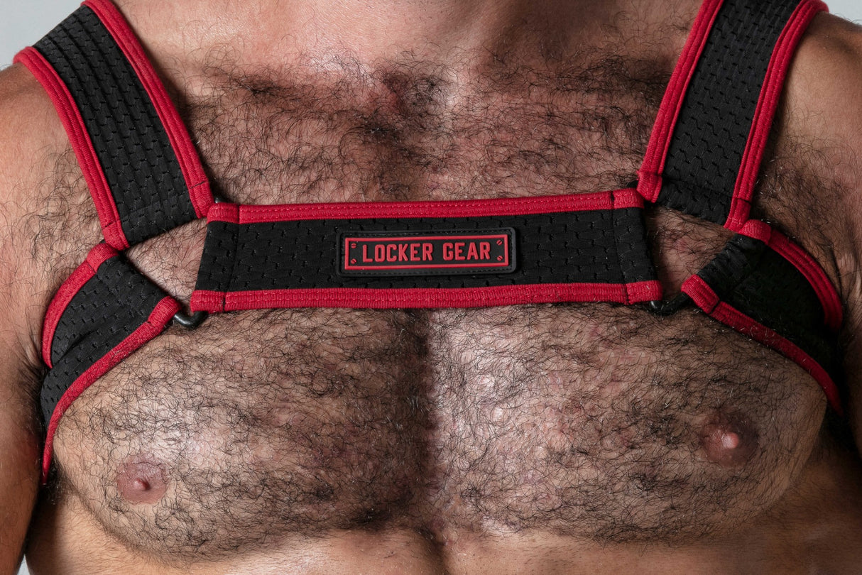 Locker Gear Mesh Harness Red