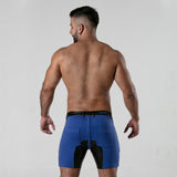 Locker Gear 5 Pocket Biker Zipper Short Blue