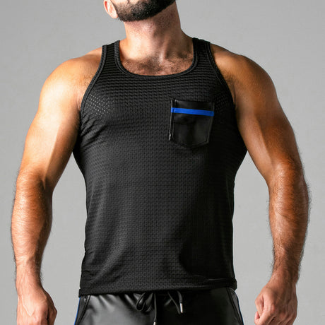 Locker Gear Mesh Tank Top Blue