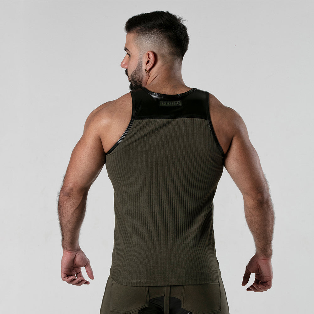 Locker Gear Backroom Tank Top Khaki