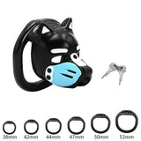 LOCK4D K9 Pup Chasity Cage Blue