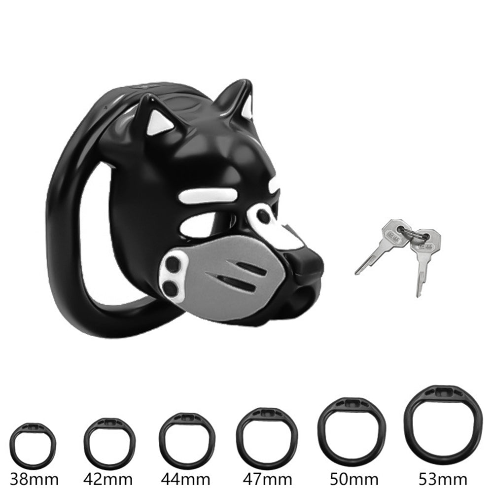 LOCK4D K9 Pup Chasity Cage Grey