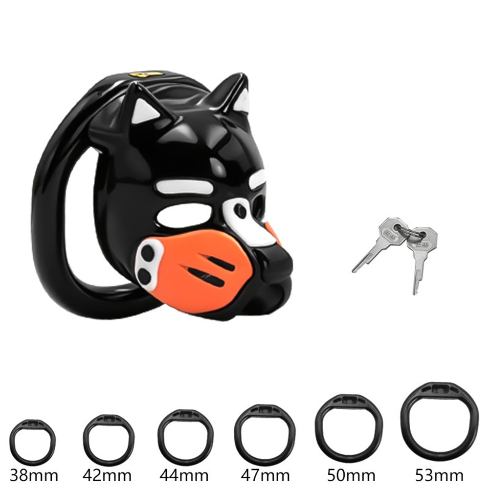 LOCK4D K9 Pup Chasity Cage Orange
