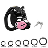 LOCK4D K9 Pup Chasity Cage Pink