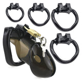 LOCK4D Rikers Chastity Cock Cage Black