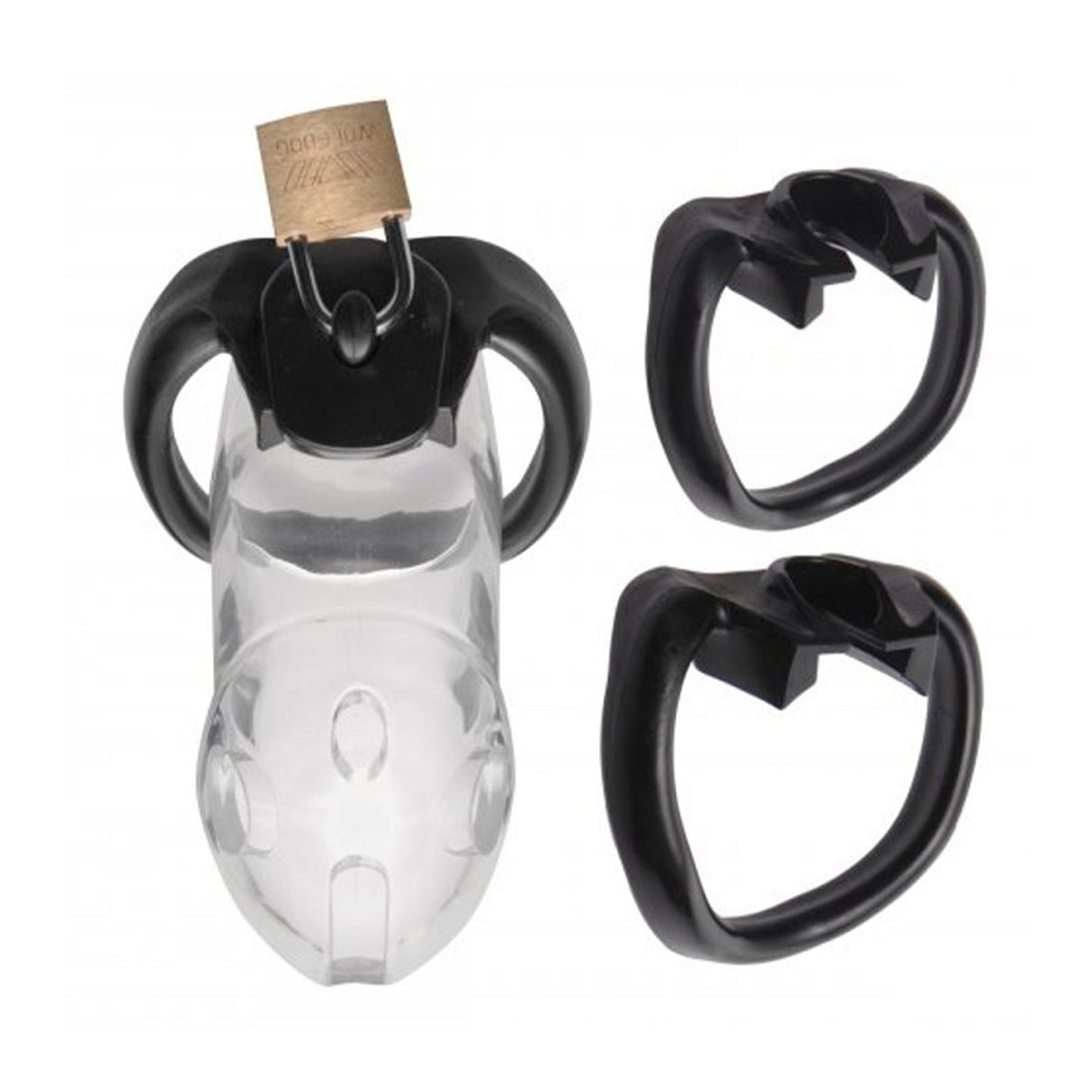 LOCK4D Rikers Chastity Cock Cage Transparent