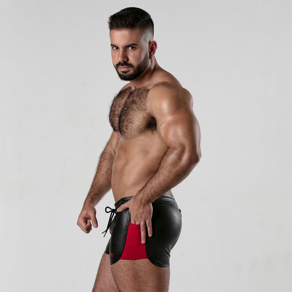 Locker Gear Backroom 2 Way Zipper Short Red