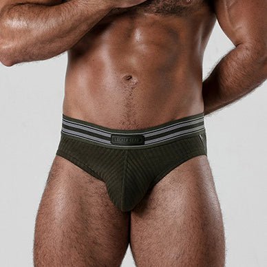 Locker Gear Backroom Backless Brief Khaki - FETCH