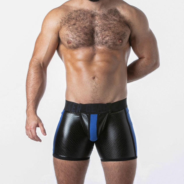 Locker Gear Punch Hole Boxer Brief Blue