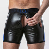 Locker Gear Punch Hole Boxer Brief Blue